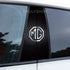 Carbon Fibre Car Center Column Protector(With Custom Car Logo)2pc | Easy Install