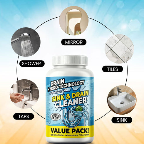 Drain Hydro Cleaner – Unclogs Sinks & Pipes in 2 Minutes🚀I Buy 1 Get 1 Free🔥