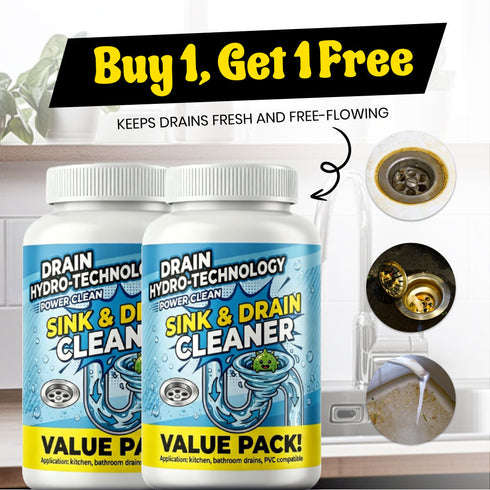 Drain Hydro Cleaner – Unclogs Sinks & Pipes in 2 Minutes🚀I Buy 1 Get 1 Free | Premium Quality