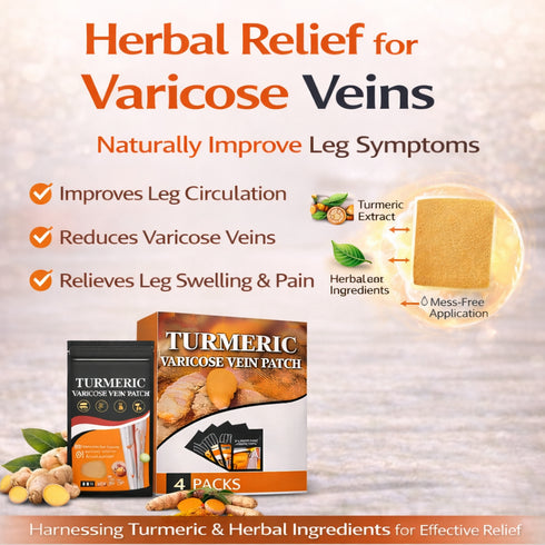 Kenko™ Spider & Varicose Vein Patches | Natural Herbal Therapy for Swelling, Fatigue & Vein Health