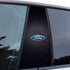 Carbon Fibre Car Center Column Protector(With Custom Car Logo)2pc | Easy Install