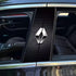 Carbon Fibre Car Center Column Protector(With Custom Car Logo)2pc | Easy Install