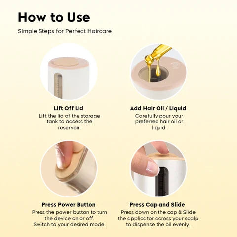 Red Light Therapy Hair Oil Applicator