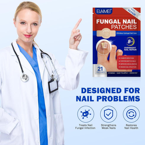 NailHeal™ – Fungal Nail Repair Patches 🌿💅 (Buy 1 Get 1 Free 🔥🔥)