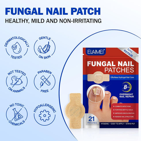 NailHeal™ – Fungal Nail Repair Patches 🌿💅 (Buy 1 Get 1 Free 🔥🔥)
