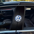 Carbon Fibre Car Center Column Protector(With Custom Car Logo)2pc | Easy Install
